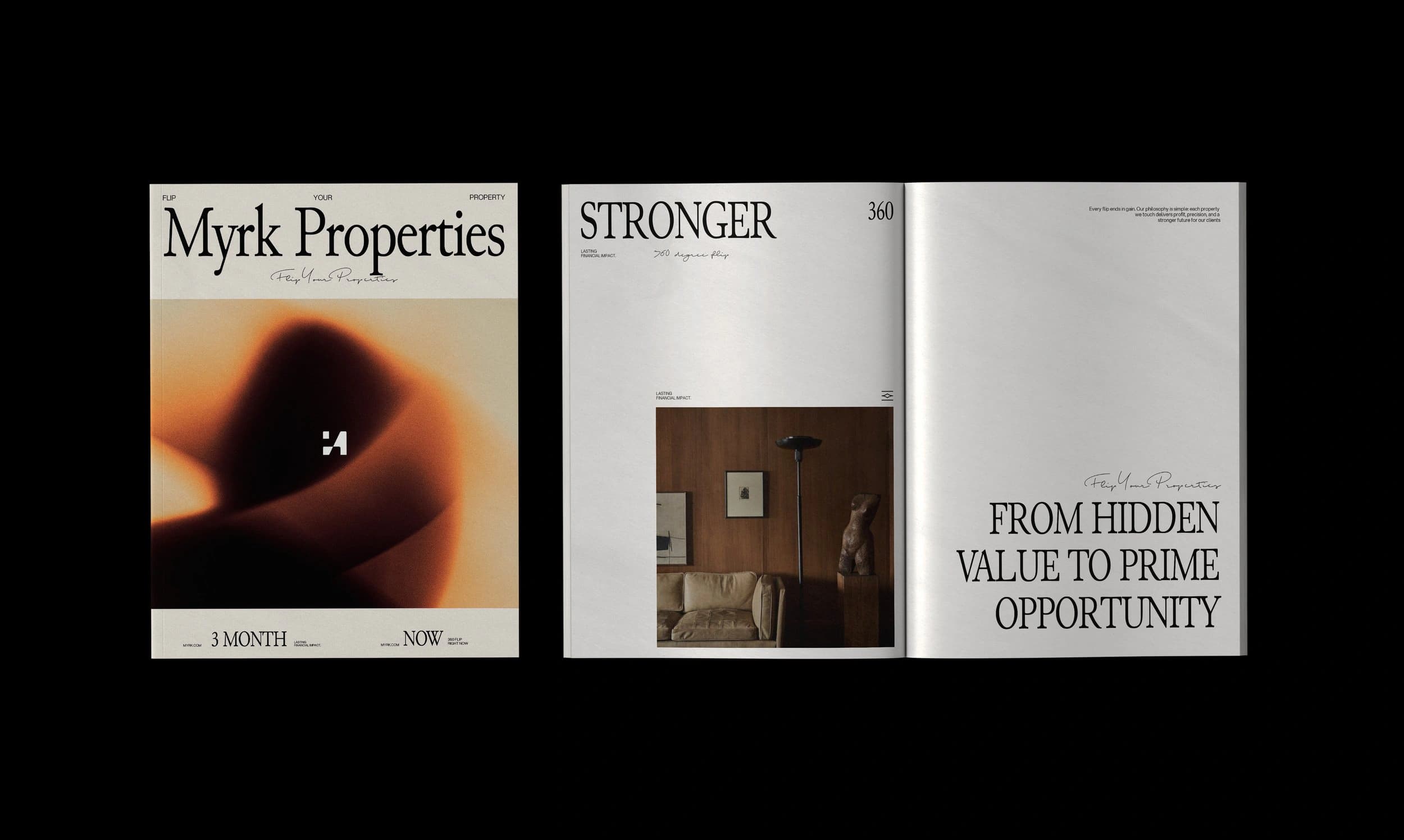 Myrk Properties brand identity, image 3