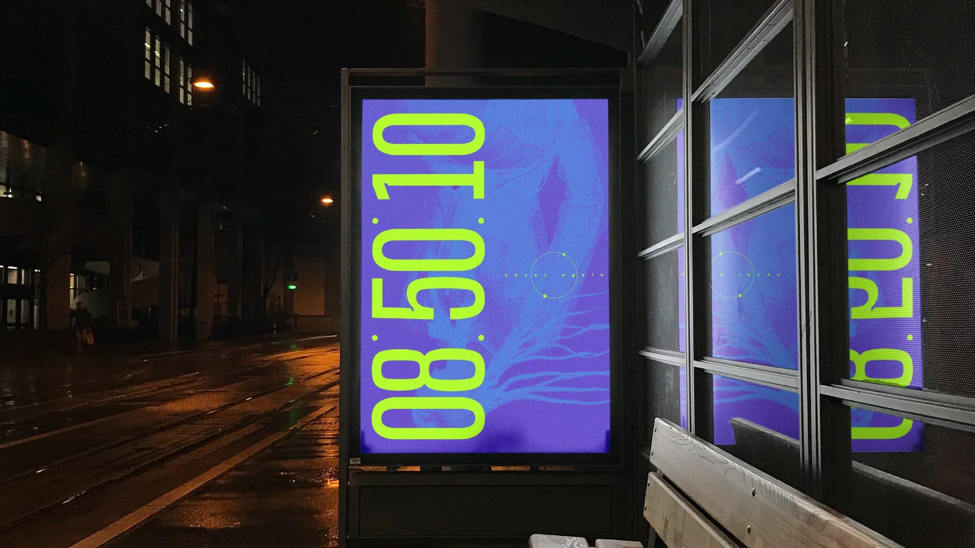 Never Again brand identity, image 3
