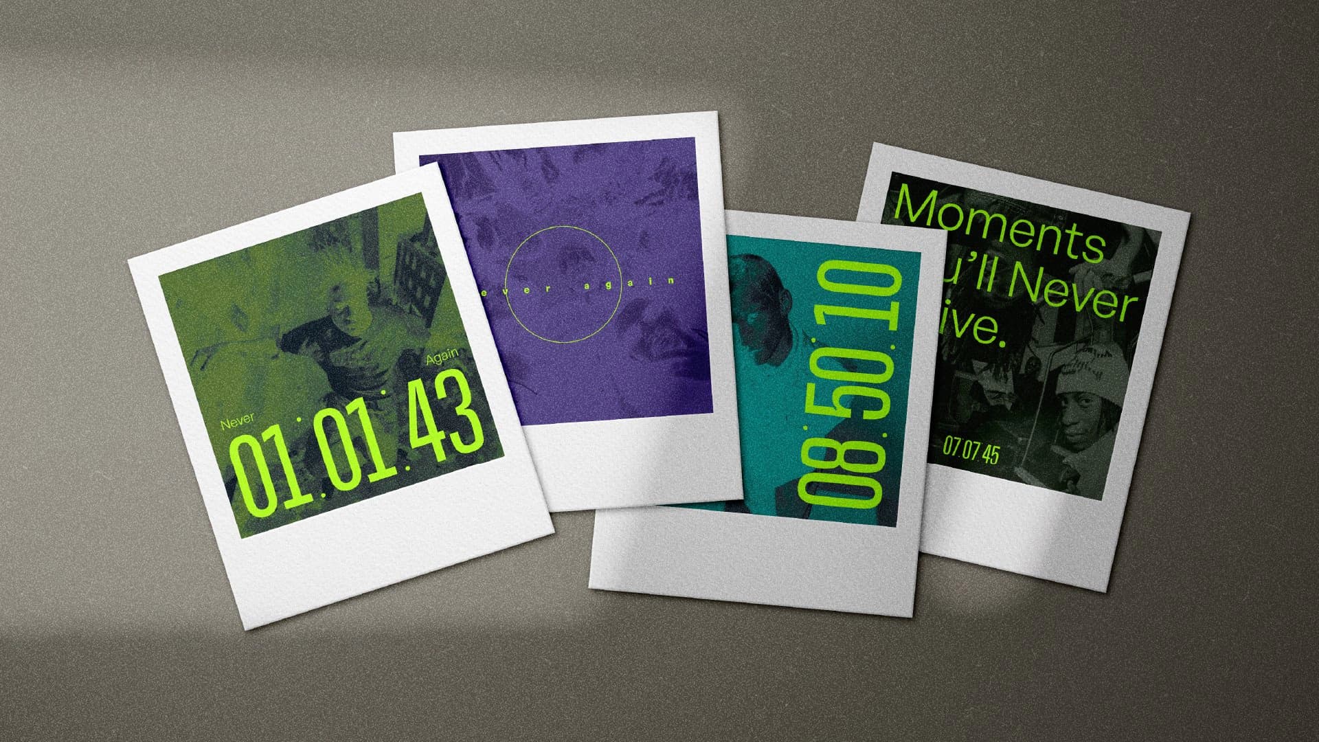 Never Again brand identity, image 4